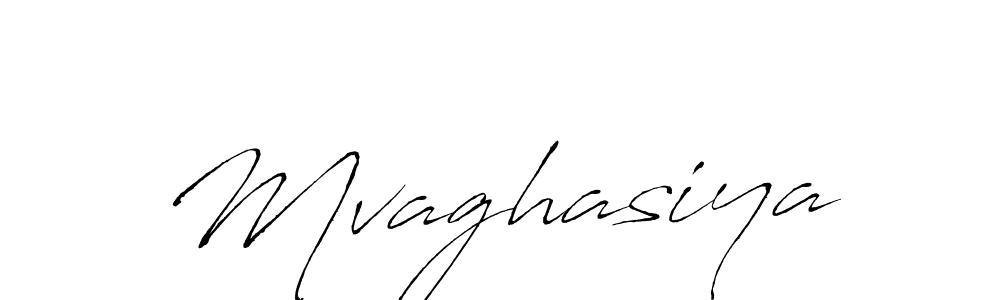 Make a beautiful signature design for name Mvaghasiya. With this signature (Antro_Vectra) style, you can create a handwritten signature for free. Mvaghasiya signature style 6 images and pictures png