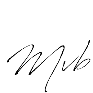 Mvb stylish signature style. Best Handwritten Sign (Antro_Vectra) for my name. Handwritten Signature Collection Ideas for my name Mvb. Mvb signature style 6 images and pictures png