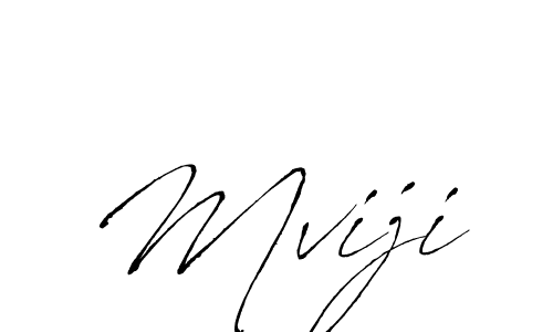 Design your own signature with our free online signature maker. With this signature software, you can create a handwritten (Antro_Vectra) signature for name Mviji. Mviji signature style 6 images and pictures png