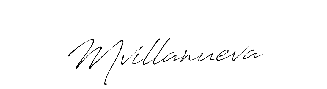 How to make Mvillanueva signature? Antro_Vectra is a professional autograph style. Create handwritten signature for Mvillanueva name. Mvillanueva signature style 6 images and pictures png