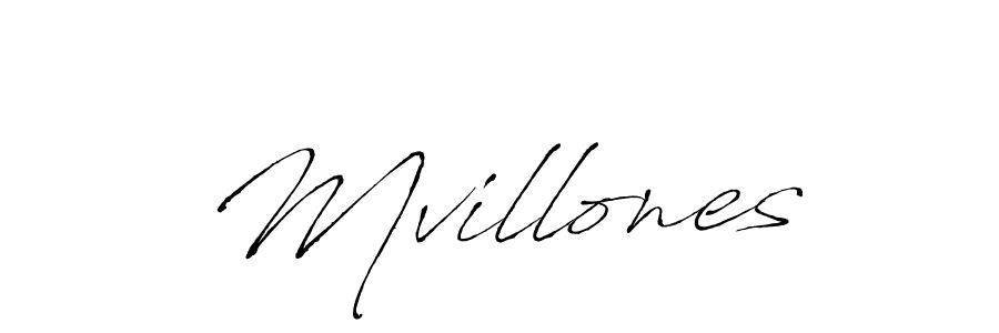 Also we have Mvillones name is the best signature style. Create professional handwritten signature collection using Antro_Vectra autograph style. Mvillones signature style 6 images and pictures png