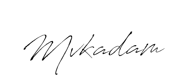 How to make Mvkadam signature? Antro_Vectra is a professional autograph style. Create handwritten signature for Mvkadam name. Mvkadam signature style 6 images and pictures png