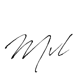 Use a signature maker to create a handwritten signature online. With this signature software, you can design (Antro_Vectra) your own signature for name Mvl. Mvl signature style 6 images and pictures png
