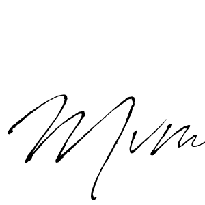 Mvm stylish signature style. Best Handwritten Sign (Antro_Vectra) for my name. Handwritten Signature Collection Ideas for my name Mvm. Mvm signature style 6 images and pictures png