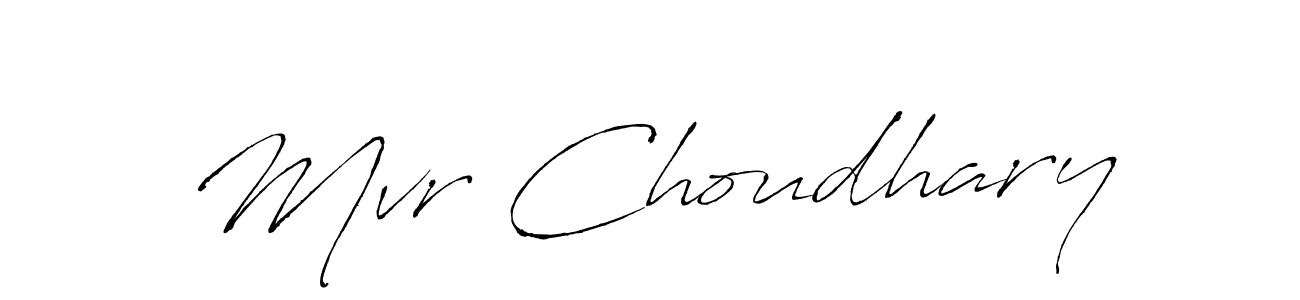 Similarly Antro_Vectra is the best handwritten signature design. Signature creator online .You can use it as an online autograph creator for name Mvr Choudhary. Mvr Choudhary signature style 6 images and pictures png