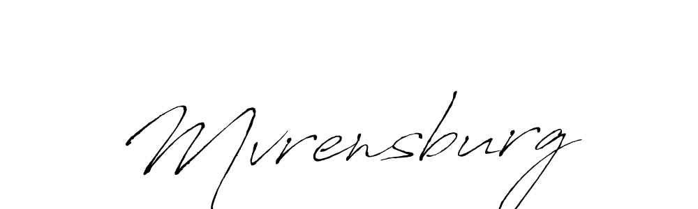 Design your own signature with our free online signature maker. With this signature software, you can create a handwritten (Antro_Vectra) signature for name Mvrensburg. Mvrensburg signature style 6 images and pictures png