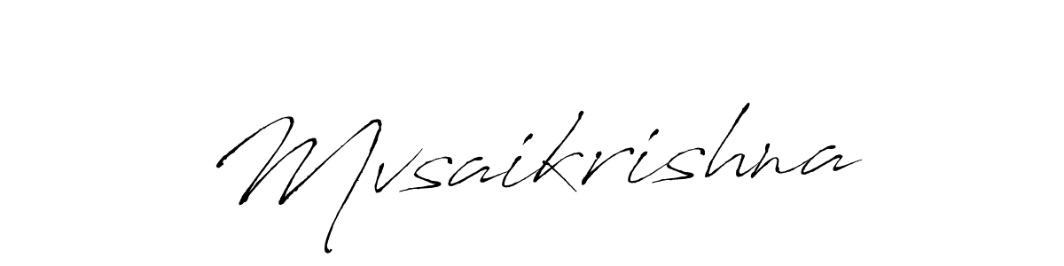 Also You can easily find your signature by using the search form. We will create Mvsaikrishna name handwritten signature images for you free of cost using Antro_Vectra sign style. Mvsaikrishna signature style 6 images and pictures png