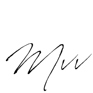 How to make Mvv signature? Antro_Vectra is a professional autograph style. Create handwritten signature for Mvv name. Mvv signature style 6 images and pictures png