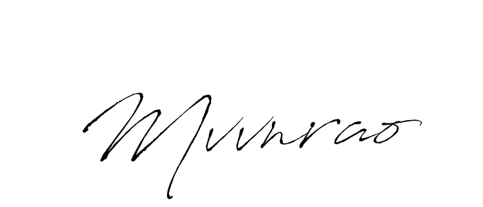 Antro_Vectra is a professional signature style that is perfect for those who want to add a touch of class to their signature. It is also a great choice for those who want to make their signature more unique. Get Mvvnrao name to fancy signature for free. Mvvnrao signature style 6 images and pictures png