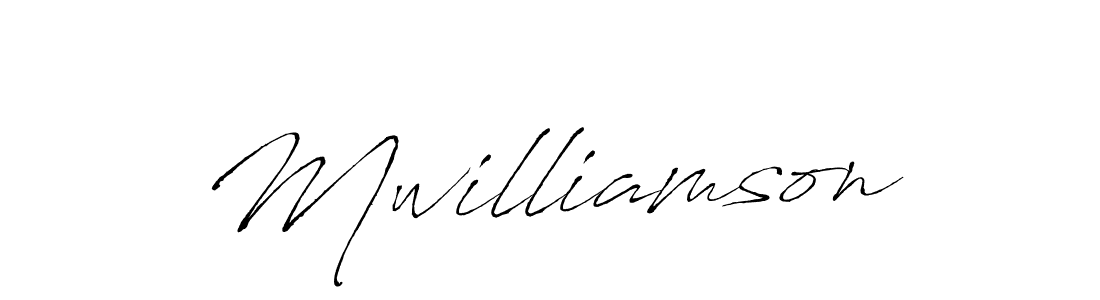 The best way (Antro_Vectra) to make a short signature is to pick only two or three words in your name. The name Mwilliamson include a total of six letters. For converting this name. Mwilliamson signature style 6 images and pictures png