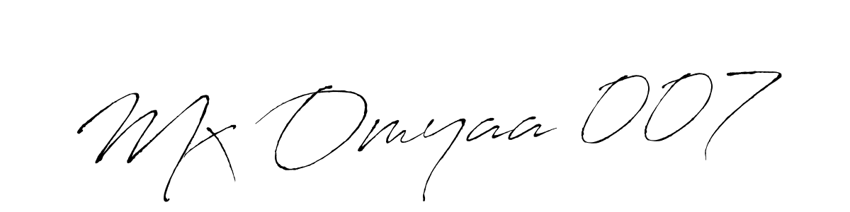 Use a signature maker to create a handwritten signature online. With this signature software, you can design (Antro_Vectra) your own signature for name Mx Omyaa 007. Mx Omyaa 007 signature style 6 images and pictures png