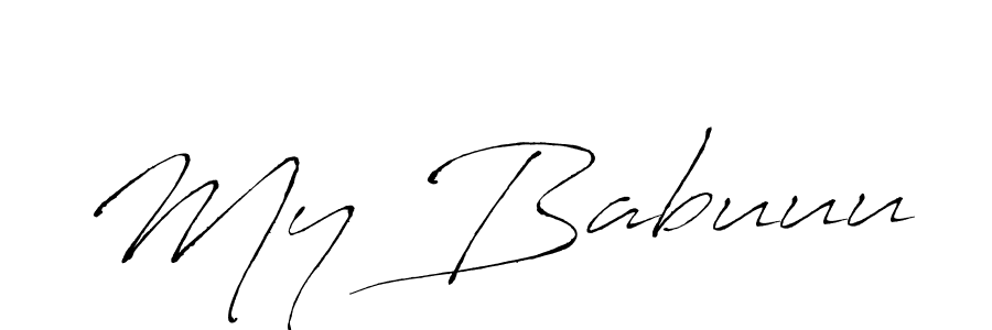 My Babuuu stylish signature style. Best Handwritten Sign (Antro_Vectra) for my name. Handwritten Signature Collection Ideas for my name My Babuuu. My Babuuu signature style 6 images and pictures png