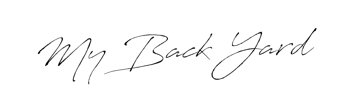 Also You can easily find your signature by using the search form. We will create My Back Yard name handwritten signature images for you free of cost using Antro_Vectra sign style. My Back Yard signature style 6 images and pictures png