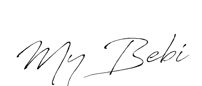 Make a beautiful signature design for name My Bebi. With this signature (Antro_Vectra) style, you can create a handwritten signature for free. My Bebi signature style 6 images and pictures png