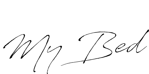 How to make My Bed signature? Antro_Vectra is a professional autograph style. Create handwritten signature for My Bed name. My Bed signature style 6 images and pictures png