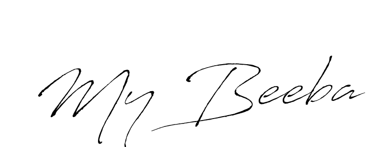 Once you've used our free online signature maker to create your best signature Antro_Vectra style, it's time to enjoy all of the benefits that My Beeba name signing documents. My Beeba signature style 6 images and pictures png