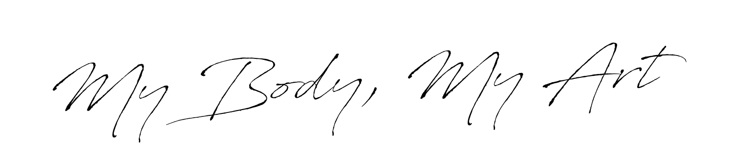 Use a signature maker to create a handwritten signature online. With this signature software, you can design (Antro_Vectra) your own signature for name My Body, My Art. My Body, My Art signature style 6 images and pictures png