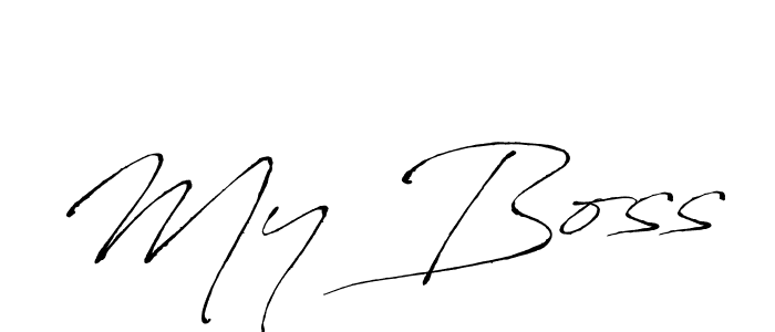 My Boss stylish signature style. Best Handwritten Sign (Antro_Vectra) for my name. Handwritten Signature Collection Ideas for my name My Boss. My Boss signature style 6 images and pictures png