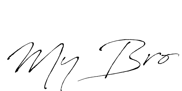 How to make My Bro name signature. Use Antro_Vectra style for creating short signs online. This is the latest handwritten sign. My Bro signature style 6 images and pictures png