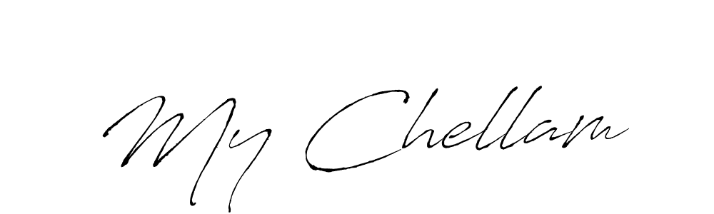 Also we have My Chellam name is the best signature style. Create professional handwritten signature collection using Antro_Vectra autograph style. My Chellam signature style 6 images and pictures png