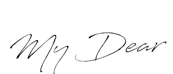 Also we have My Dear name is the best signature style. Create professional handwritten signature collection using Antro_Vectra autograph style. My Dear signature style 6 images and pictures png