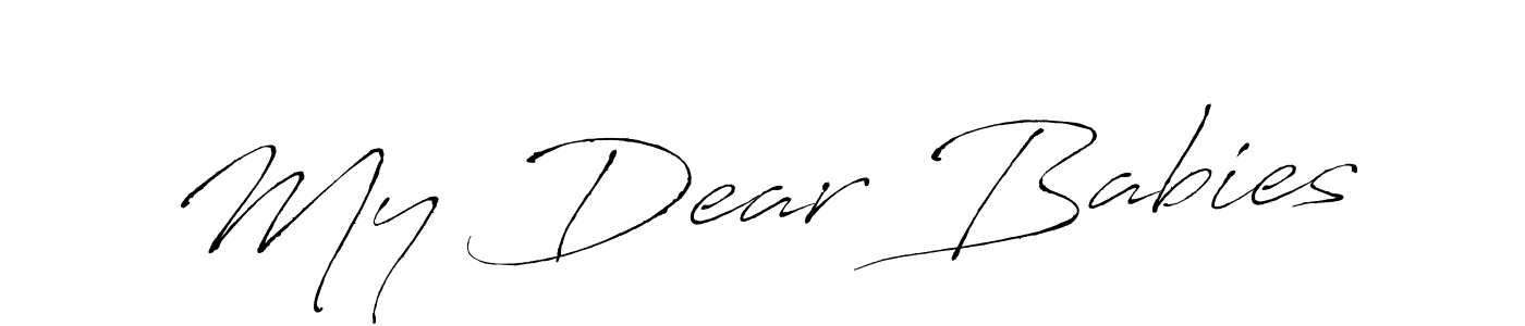 Similarly Antro_Vectra is the best handwritten signature design. Signature creator online .You can use it as an online autograph creator for name My Dear Babies. My Dear Babies signature style 6 images and pictures png