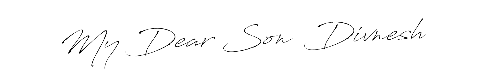 Check out images of Autograph of My Dear Son  Divnesh name. Actor My Dear Son  Divnesh Signature Style. Antro_Vectra is a professional sign style online. My Dear Son  Divnesh signature style 6 images and pictures png