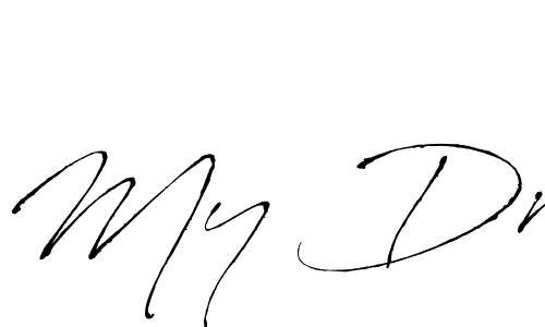 Design your own signature with our free online signature maker. With this signature software, you can create a handwritten (Antro_Vectra) signature for name My Dr. My Dr signature style 6 images and pictures png