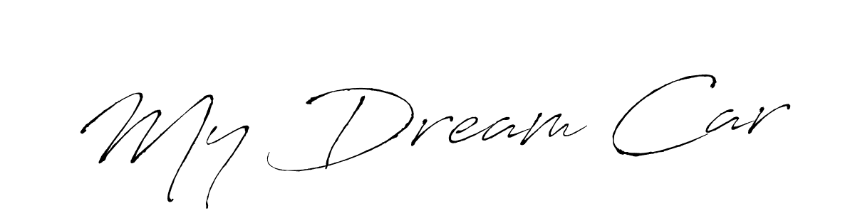 Use a signature maker to create a handwritten signature online. With this signature software, you can design (Antro_Vectra) your own signature for name My Dream Car. My Dream Car signature style 6 images and pictures png