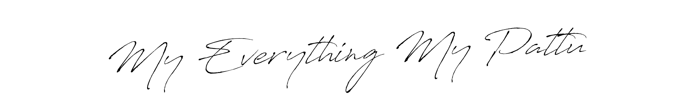 Create a beautiful signature design for name My Everything My Pattu. With this signature (Antro_Vectra) fonts, you can make a handwritten signature for free. My Everything My Pattu signature style 6 images and pictures png