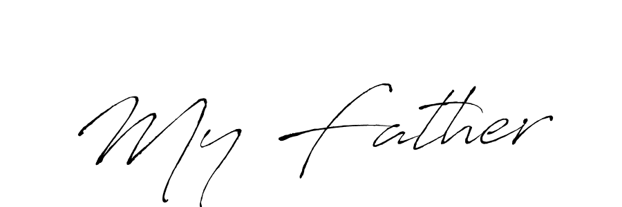 How to Draw My Father signature style? Antro_Vectra is a latest design signature styles for name My Father. My Father signature style 6 images and pictures png