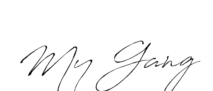if you are searching for the best signature style for your name My Gang. so please give up your signature search. here we have designed multiple signature styles  using Antro_Vectra. My Gang signature style 6 images and pictures png