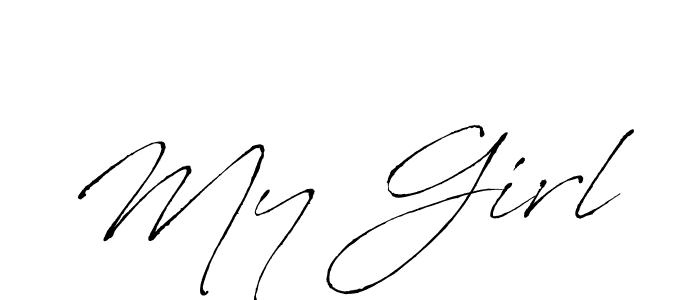 Make a beautiful signature design for name My Girl. With this signature (Antro_Vectra) style, you can create a handwritten signature for free. My Girl signature style 6 images and pictures png