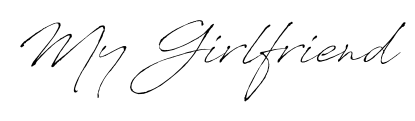How to make My Girlfriend signature? Antro_Vectra is a professional autograph style. Create handwritten signature for My Girlfriend name. My Girlfriend signature style 6 images and pictures png