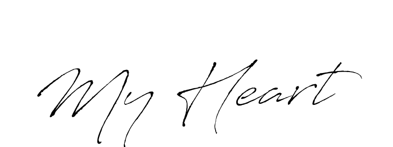 It looks lik you need a new signature style for name My Heart. Design unique handwritten (Antro_Vectra) signature with our free signature maker in just a few clicks. My Heart signature style 6 images and pictures png