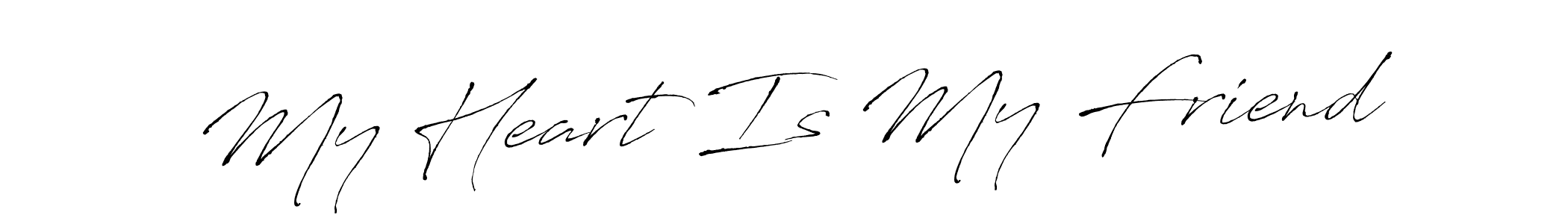 Similarly Antro_Vectra is the best handwritten signature design. Signature creator online .You can use it as an online autograph creator for name My Heart Is My Friend. My Heart Is My Friend signature style 6 images and pictures png