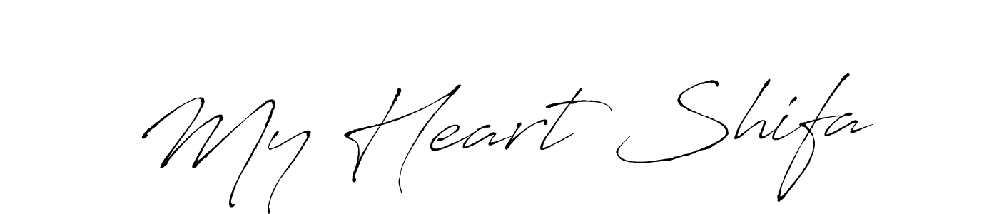 Design your own signature with our free online signature maker. With this signature software, you can create a handwritten (Antro_Vectra) signature for name My Heart Shifa. My Heart Shifa signature style 6 images and pictures png