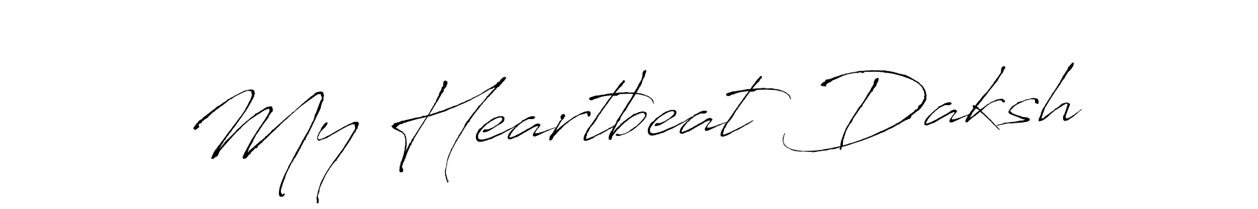 How to make My Heartbeat Daksh signature? Antro_Vectra is a professional autograph style. Create handwritten signature for My Heartbeat Daksh name. My Heartbeat Daksh signature style 6 images and pictures png