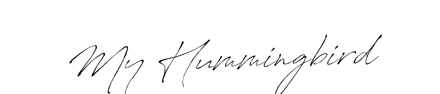Similarly Antro_Vectra is the best handwritten signature design. Signature creator online .You can use it as an online autograph creator for name My Hummingbird. My Hummingbird signature style 6 images and pictures png