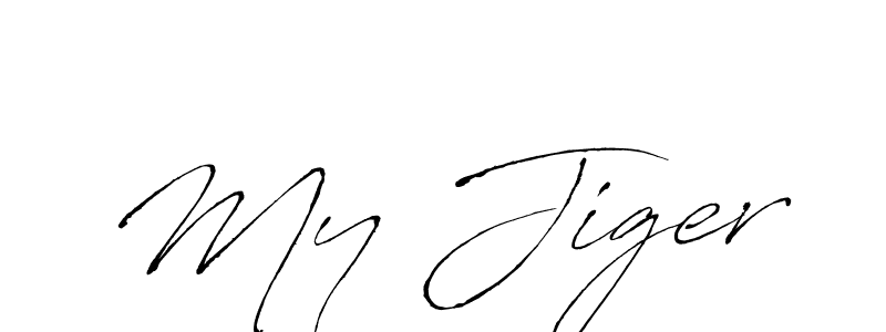 Design your own signature with our free online signature maker. With this signature software, you can create a handwritten (Antro_Vectra) signature for name My Jiger. My Jiger signature style 6 images and pictures png