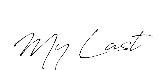 Design your own signature with our free online signature maker. With this signature software, you can create a handwritten (Antro_Vectra) signature for name My Last. My Last signature style 6 images and pictures png