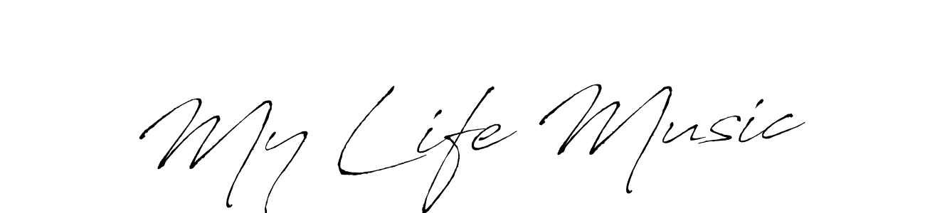 Also we have My Life Music name is the best signature style. Create professional handwritten signature collection using Antro_Vectra autograph style. My Life Music signature style 6 images and pictures png