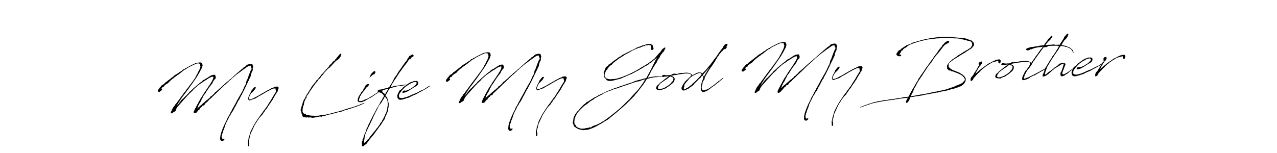 Make a beautiful signature design for name My Life My God My Brother. Use this online signature maker to create a handwritten signature for free. My Life My God My Brother signature style 6 images and pictures png