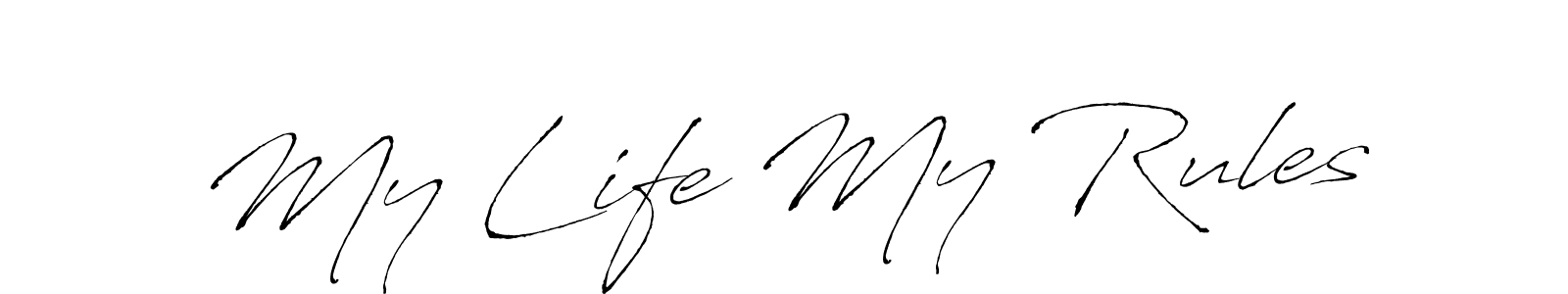 You should practise on your own different ways (Antro_Vectra) to write your name (My Life My Rules) in signature. don't let someone else do it for you. My Life My Rules signature style 6 images and pictures png