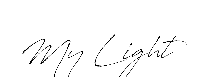 It looks lik you need a new signature style for name My Light. Design unique handwritten (Antro_Vectra) signature with our free signature maker in just a few clicks. My Light signature style 6 images and pictures png