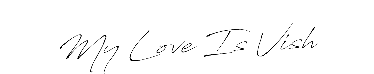 See photos of My Love Is Vish official signature by Spectra . Check more albums & portfolios. Read reviews & check more about Antro_Vectra font. My Love Is Vish signature style 6 images and pictures png
