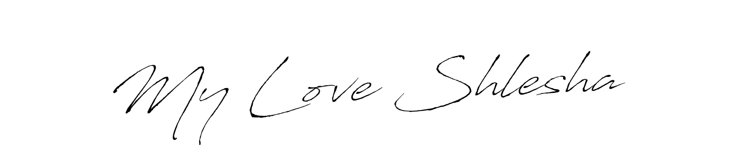 This is the best signature style for the My Love Shlesha name. Also you like these signature font (Antro_Vectra). Mix name signature. My Love Shlesha signature style 6 images and pictures png