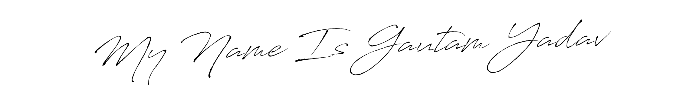 Make a beautiful signature design for name My Name Is Gautam Yadav. Use this online signature maker to create a handwritten signature for free. My Name Is Gautam Yadav signature style 6 images and pictures png