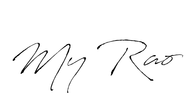 My Rao stylish signature style. Best Handwritten Sign (Antro_Vectra) for my name. Handwritten Signature Collection Ideas for my name My Rao. My Rao signature style 6 images and pictures png