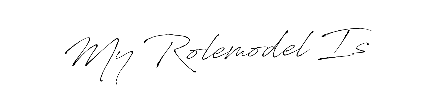 You should practise on your own different ways (Antro_Vectra) to write your name (My Rolemodel Is) in signature. don't let someone else do it for you. My Rolemodel Is signature style 6 images and pictures png